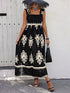 smocked-printed-wide-strap-maxi-dress OhSoStyled - Sophia's Style in Rust-1